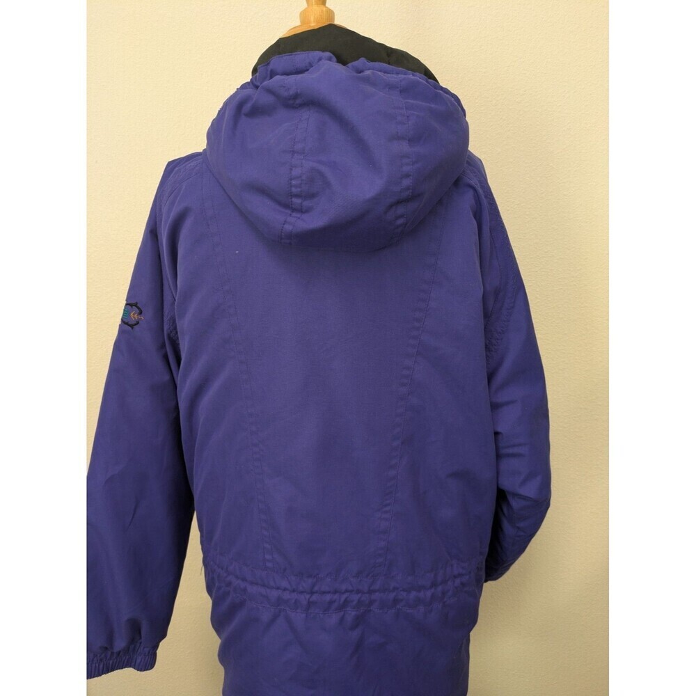 Vintage Fera Skiwear Jacket Blue Purple Women's S/M Ski Retro 90s Hearts - Picture 6 of 15
